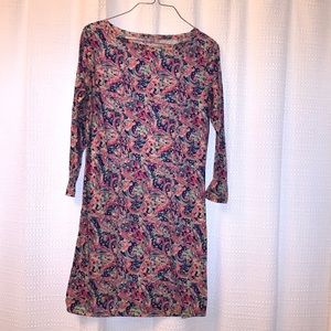 Lily Pulitzer look-alike. Flattering 3/4 dress.